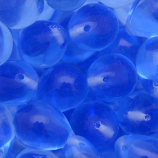 Conta de Vidro Preciosa® Ornela Gota Safira Transparente (30050) 10x14mm