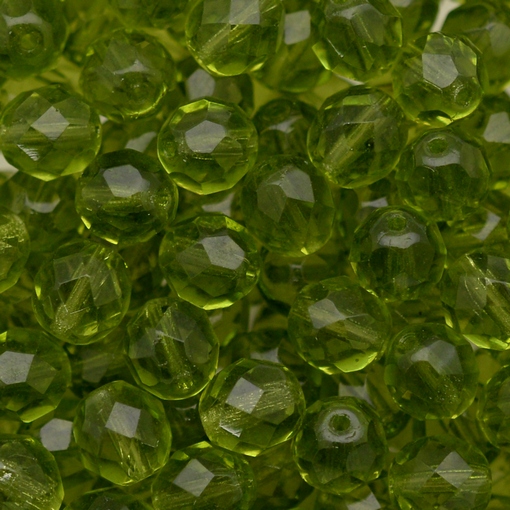 Cristal Preciosa Ornela Olivine Transparente 50230 6mm