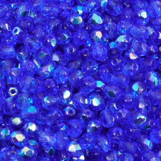 Cristal Preciosa® Ornela Safira Transparente Aurora Boreal (30050) 5mm