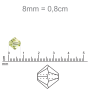 Balao Swarovski art. 5328 Cristal 8mm