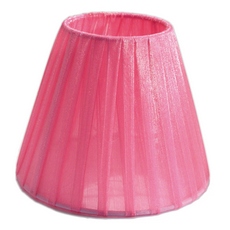 Cupula com Fita de Organza para lampada LDI Cristais Rose 115x140x80mm