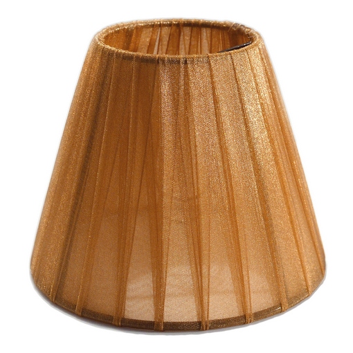 Cupula com Fita de Organza para lampada LDI Cristais Caramelo 115x140x80mm