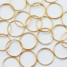 Argola LDI Cristais® Dourado 10mm