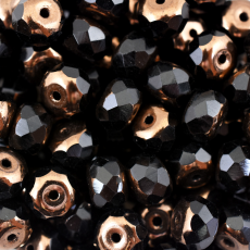 Disco Facetado Briolette Preciosa® Ornela art. 35 Preto Bronze (2334) 9mm