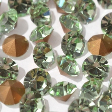 Strass Mc Chaton Optima Preciosa® art. 431 11 111 base cônica Chrysolite SS44 = 9,53mm