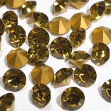Strass Mc Chaton Preciosa® art. 431 11 111 base cônica Gold Beryl SS4,5 = PP10 = 1,6mm