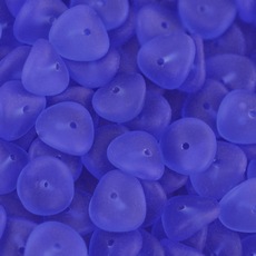 Conta de Vidro Preciosa® Ornela Disco Torcido Safira Transparente Mate (30050) 4x9mm