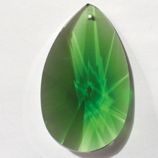 Amêndoa Pingente K9 LDI Cristais® art. 06 Emerald 63x37mm=2,5 polegada