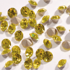 Strass Mc Chaton Maxima® Preciosa® art. 431 11 615 base cônica Citrine SS8,5 = PP18 = 2,4mm