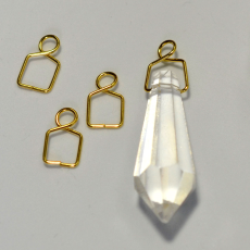 Oitinho com Garra LDI Cristais® Ouro 8x10mm