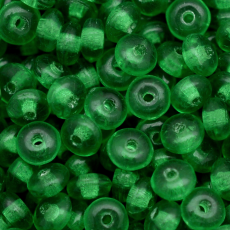Conta de Vidro Preciosa® Ornela Disco Verde Transparente (50140) 4mm