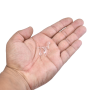Conta de Vidro Preciosa Ornela Folha Dentinho Cristal Transparente T 00030 18mm