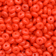 Conta de Vidro Preciosa® Ornela Disco Vermelho Opaline (91230) 4mm