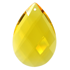 Amêndoa Pingente K9 LDI Cristais® art. 08 Light Topaz 50x31mm=2 polegada