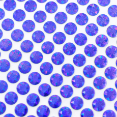 Cartela Holograma de Metal HF Preciosa 150x150mm Safira SS34