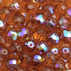 Cristal Preciosa® Ornela Topaz Transparente Aurora Boreal (10060) 6mm