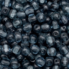 Conta de Vidro Preciosa® Ornela Cubo Cinza Transparente (40010) 4mm