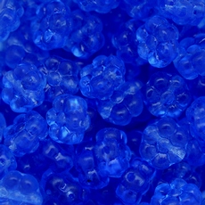 Conta de Vidro Preciosa® Ornela Margarida Safira Transparente (30050) 8mm