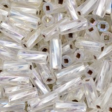 Canutilho Preciosa® Ornela Lined Cristal Torcido Transparente AB (78109) 10x3,5mm