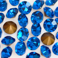 Strass Mc Chaton Optima Preciosa® art. 431 11 111 base cônica Capri Blue SS2,5 = PP6 = 1,2mm