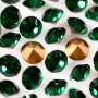 Strass Mc Chaton Optima Preciosa art. 431 11 111 base conica Emerald SS2,5  PP6  1,2mm