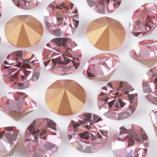 Strass Mc Chaton Optima Preciosa® art. 431 11 111 base cônica Light Rose SS2,5 = PP6 = 1,2mm