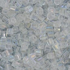 Vidrilhos Quadrado Preciosa Ornela Cristal Transparente T Aurora Boreal 58205 2,6x2,6mm