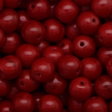 Conta de Porcelana Preciosa® Ornela Vermelho Fosco (93210) 10mm