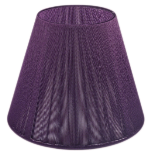 Cupula de Linha para lampada LDI Cristais Purple Velvet 115x140x80mm