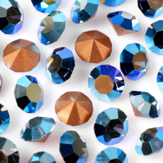 Strass Mc Chaton Preciosa® art. 431 11 111 base cônica Montana Aurora Boreal SS12 = PP24 = 3mm