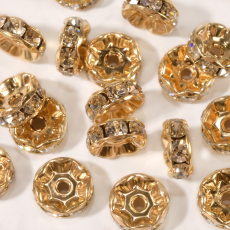 Rondela Strass Preciosa® Ornela Dourada 5 mm