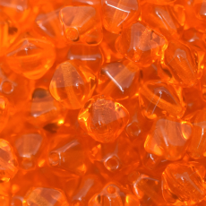 Conta de Vidro Preciosa® Ornela Balão Laranja Transparente T (90030) 6mm