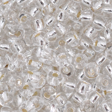 Miçanga Preciosa® Ornela Prata Transparente (78102) 6/0 aprox. 4,1mm