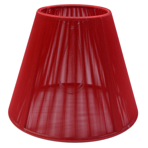 Cupula de Linha para lampada LDI Cristais Red 115x140x80mm