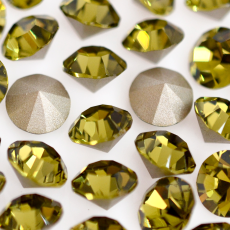 Strass Mc Chaton Maxima® Preciosa® art. 431 11 615 base cônica Khaki SS6,5 = PP14 = 2mm