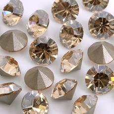 Strass Mc Chaton Maxima® Preciosa® art. 431 11 615 base cônica Cristal Golden Honey SS29 = 6,2mm