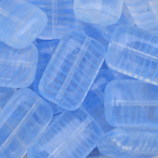 Conta de Vidro Chiclete Preciosa® Ornela Safira Mesclado (0831) 16x10mm