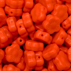 Conta de Vidro Preciosa® Ornela Margarida Laranja Fosco (93140) 10mm