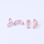 Conta de Vidro Preciosa Ornela Meia Lua Rosa Transparente 70110 15mm