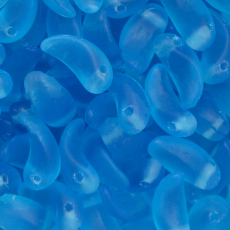 Conta de Vidro Preciosa® Ornela Folha Dentinho Royal Mate (60040) 5x9mm