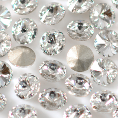 Strass Rivolli Maxima® Preciosa® art. 436 11 177 base cônica Cristal 12mm