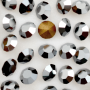 Strass Collection Czech Crystal base conica Jet Hematite SS4,5  PP10  1,6mm