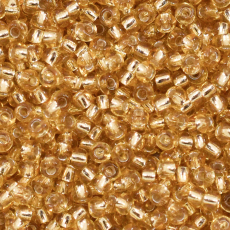 Miçanga Preciosa® Ornela Ouro Novo Transparente (17020) 9/0 aprox. 2,6mm