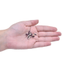 Strass Navete Engrampado Prateado para costura Preciosa Ametista  8x4mm