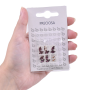 Strass Navete Engrampado Prateado para costura Preciosa Ametista  8x4mm