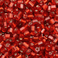 Vidrilho Preciosa® Ornela Vermelho Transparente (97070) 2x9/0=2,6mm