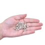 Strass Engrampado Supreme para costura Cristal Prateado SS30  6,4mm