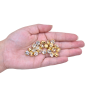 Strass Engrampado para costura Supreme Cristal Dourado SS38  8mm
