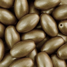 Conta de Vidro Preciosa® Ornela Ovinho Dourado (4745) 19x12mm