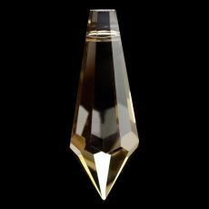Pirulito Pingente K9 LDI Cristais art. 8005 Cristal Honey 38x15mm